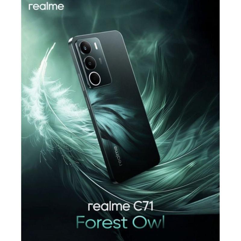 Smartphone Realme C71 Verde Forest Owl 4GB 128GB Tela 120Hz